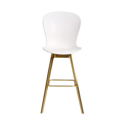 Bar Chair Tulip PP seat tapered brass bar stool S-227 g